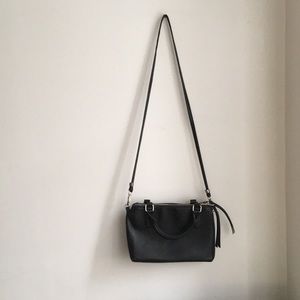 Black forever 21 faux leather bag